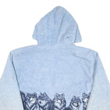 AMERI MODE Mens Blue Jacket M Polyester Blend Plain Zip Up Hooded Casual