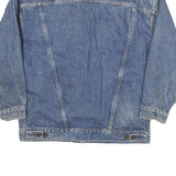 LEVI'S Womens Blue Denim Jacket L Cotton Blend Button Closure Classic Fit
