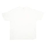 STAFFORD Mens White Plain T-Shirt 2XL Short Sleeve Crew Neck Cotton Basic