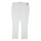 SCHOFFEL Womens White Slim Trousers W36 L30 Lightweight Outdoor Zip Pockets