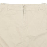 TOMMY HILFIGER Womens Beige Cotton Blend Pencil Knee Length Skirt L Classic