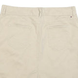 TOMMY HILFIGER Womens Beige Cotton Blend Pencil Knee Length Skirt L Classic