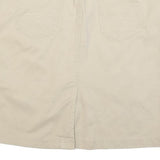 TOMMY HILFIGER Womens Beige Cotton Blend Pencil Knee Length Skirt L Classic