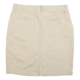 TOMMY HILFIGER Womens Beige Cotton Blend Pencil Knee Length Skirt L Classic