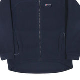BERGHAUS Womens Navy Blue Jacket L Polyester Blend Plain Outdoor Zip