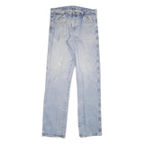 DICKIES Mens Jeans Blue Regular Straight Denim Light W32 L36 Classic Cotton