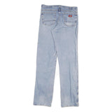 DICKIES Mens Jeans Blue Regular Straight Denim Light W32 L36 Classic Cotton
