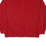 CHAPS Mens Red Quarter Zip Sweatshirt XL Embroidered Logo Casual