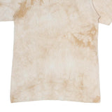 THE MOUNTAIN Mens Beige Tie Dye Pug Dog Graphic T-Shirt M Short Sleeve Crew Neck