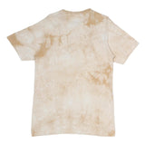 THE MOUNTAIN Mens Beige Tie Dye Pug Dog Graphic T-Shirt M Short Sleeve Crew Neck