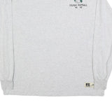 RUSSELL ATHLETIC Mens Grey Colfax Football Long Sleeve Crew Neck T-Shirt L