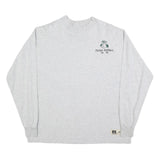 RUSSELL ATHLETIC Mens Grey Colfax Football Long Sleeve Crew Neck T-Shirt L