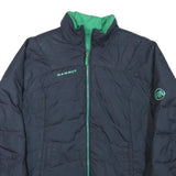 MAMMUT Womens Blue & Green Reversible Quilted Polyester Blend Jacket S Outdoor