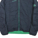 MAMMUT Womens Blue & Green Reversible Quilted Polyester Blend Jacket S Outdoor