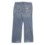 CARHARTT Mens Loose Light Blue Denim Jeans W33 L29 Workwear Casual Zip Fly