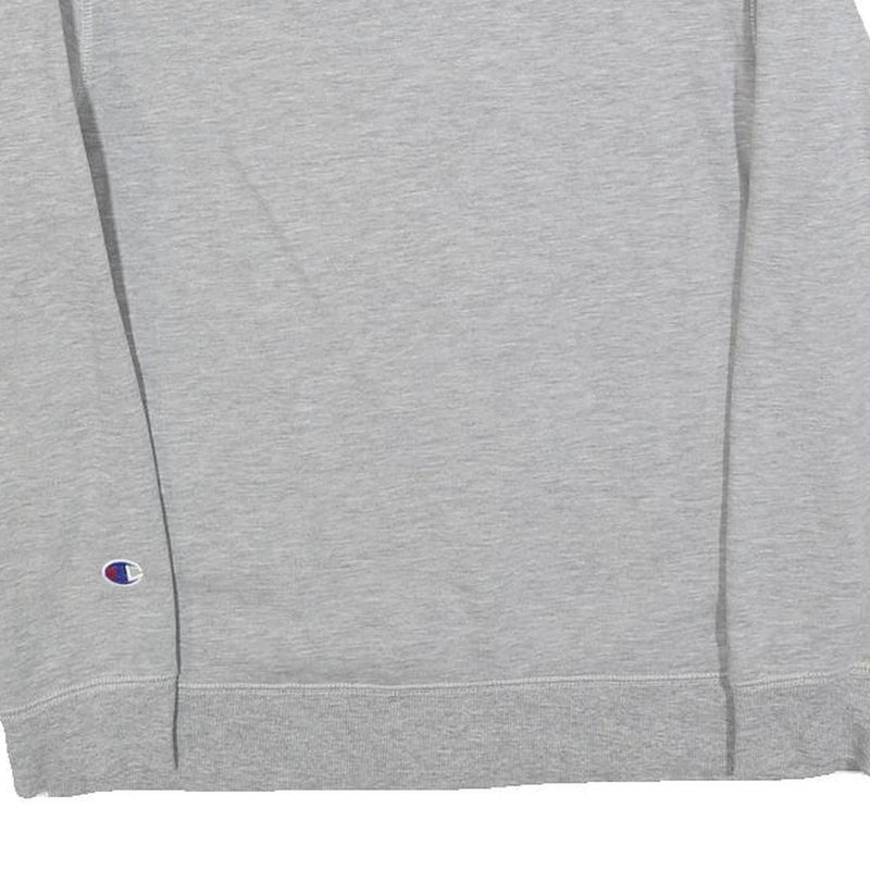 CHAMPION Boys Grey Sweatshirt Crew Neck M Branded Logo Casual Comfort