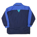 Womens Blue & Turquoise Colourblock Plain Zip Jacket XL Polyester Blend