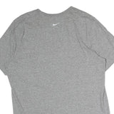 NIKE Mens Grey Volleyball Graphic T-Shirt L Short Sleeve Crew Neck Cotton