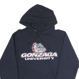 CHAMPION Mens Navy Blue Gonzaga University Hoodie M Cotton Pullover Sweatshirt