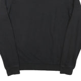 CHAMPION Mens Black Crew Neck S Cotton Blend Logo Sweatshirt Pullover