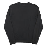 CHAMPION Mens Black Crew Neck S Cotton Blend Logo Sweatshirt Pullover
