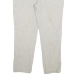 CARHARTT Mens Slim Beige Cotton Blend Trousers W36 L27 Workwear Utility Zip