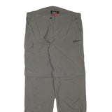 TOM BERGSTEIN Mens Polyester Blend Grey Regular Fit Straight Leg Trousers W34