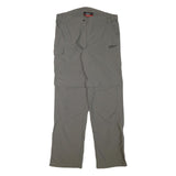 TOM BERGSTEIN Mens Polyester Blend Grey Regular Fit Straight Leg Trousers W34