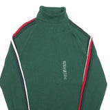 TOMMY HILFIGER Mens Green Patterned Jumper Roll Neck Chunky Knit Size S H T
