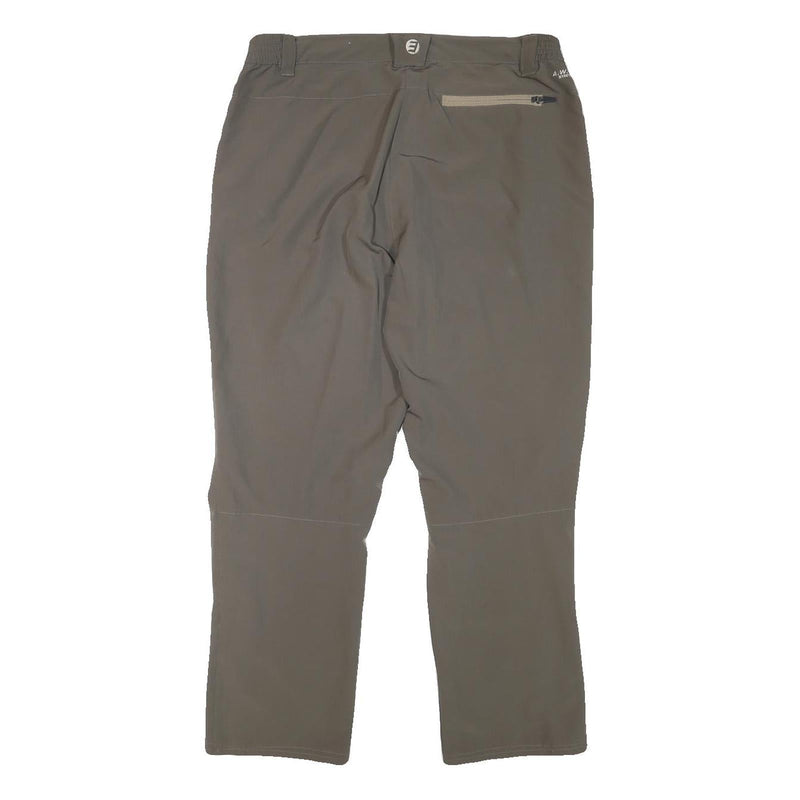ICEPEAK Womens Relaxed Brown Polyester Blend Zip Trousers W32 L26 Outdoor