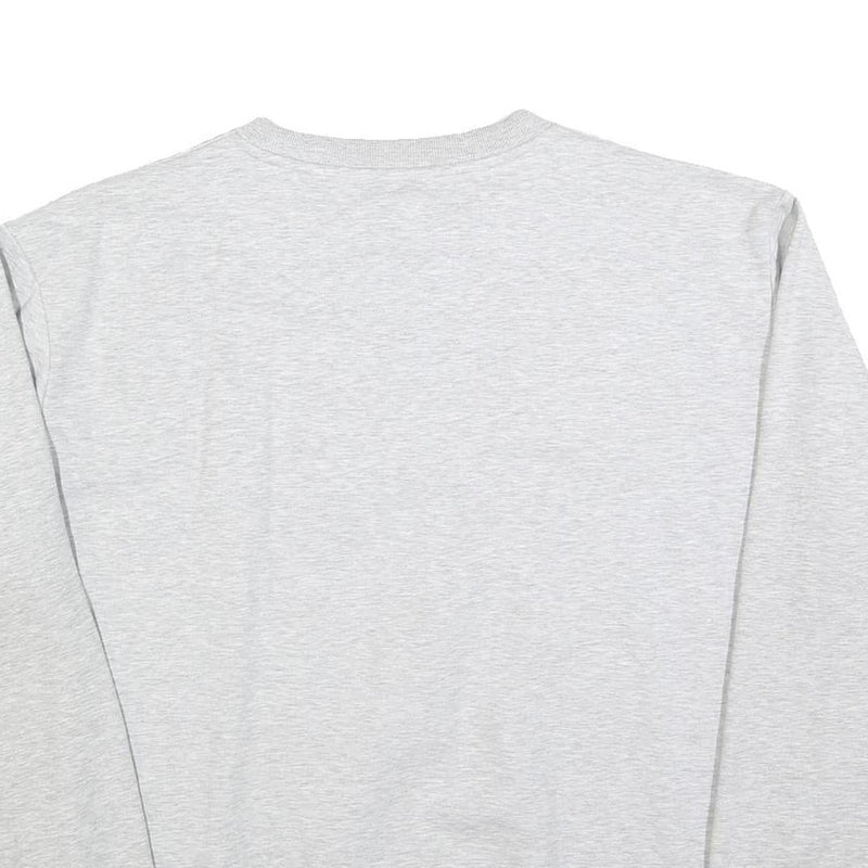 KARL KANI Womens Grey Sweatshirt Crew Neck M Printed Logo Pullover Cotton Blend