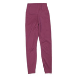 NIKE Womens Joggers Purple XS W20 L25 Slim Tapered High Waist Athletic