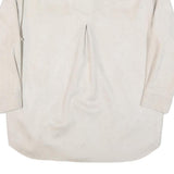 ZARA Womens Cream Button Jacket XS Polyester Blend Plain Minimalist Casual