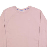 CHAMPION Womens Pink Crew Neck 2XL Sweatshirt Cotton Blend Pullover Comfortable