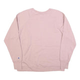 CHAMPION Womens Pink Crew Neck 2XL Sweatshirt Cotton Blend Pullover Comfortable