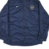 NIKE Mens Navy Blue Track Field Hoodie Jacket 2XL Polyester Blend Zip Storm-Fit