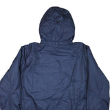 NIKE Mens Navy Blue Track Field Hoodie Jacket 2XL Polyester Blend Zip Storm-Fit