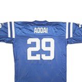 REEBOK Mens Blue & White NFL Player 29 Jersey XL Short Sleeve V-Neck Sportswear