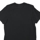 ADIDAS Mens Black & Blue Graphic T-Shirt S Short Sleeve Crew Neck Cotton Blend