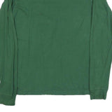 NIKE Mens Green Long Sleeve Crew Neck Cotton Blend T-Shirt S Logo Camouflage