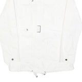 NAF NAF Womens White Jacket XL Polyester Blend Zip Plain Stylish Elegant