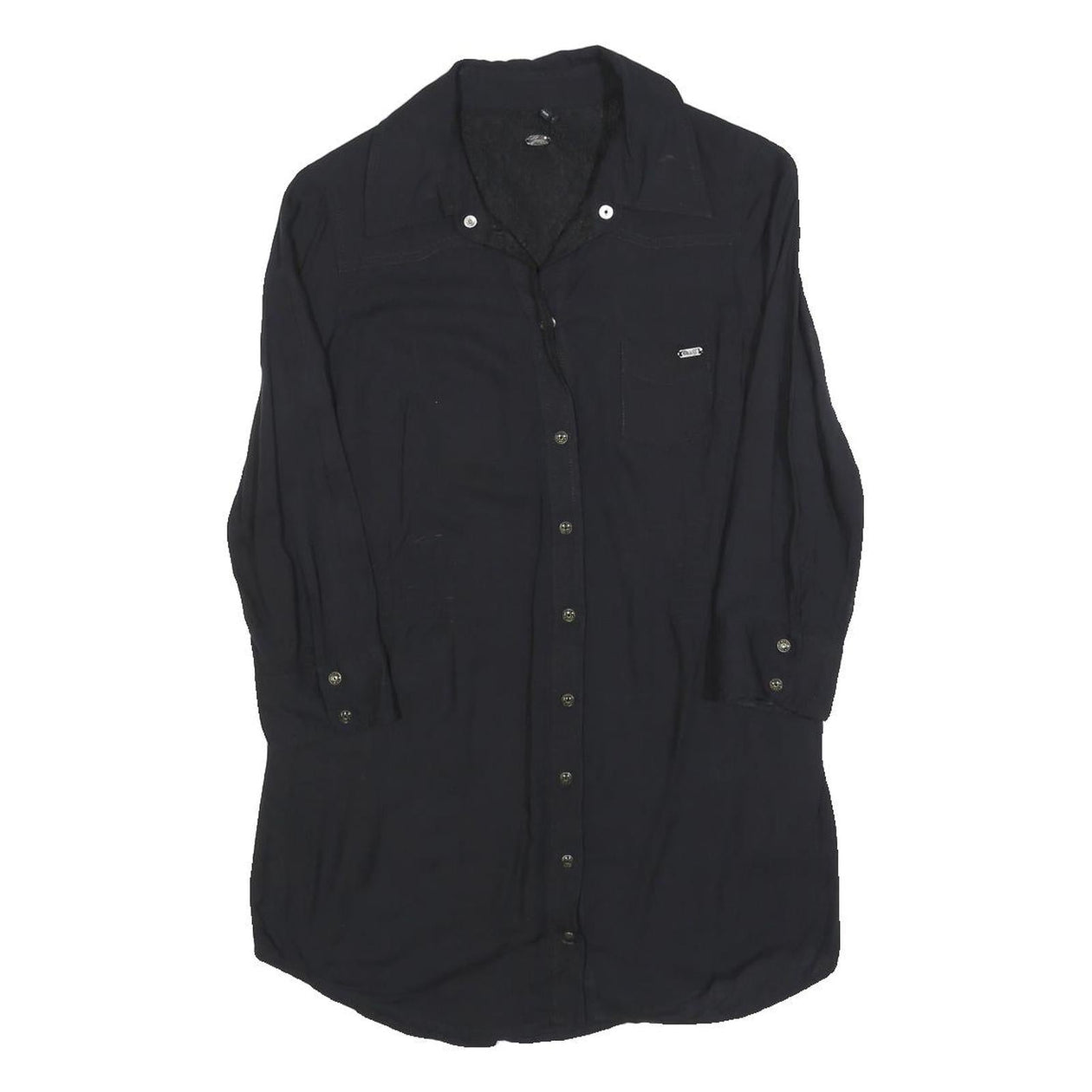 guess black dress shirt Guess Men's Luxe Stretch Long Sleeves Shirt - Jet Black