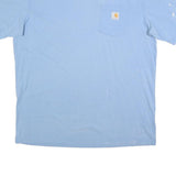 CARHARTT Mens Blue Pocket T-Shirt XL Short Sleeve Crew Neck Cotton Casual