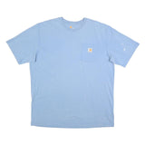 CARHARTT Mens Blue Pocket T-Shirt XL Short Sleeve Crew Neck Cotton Casual