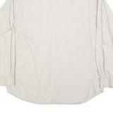 BIG STAR Mens White Shirt M Cotton Blend Button Long Sleeve Casual Pocket