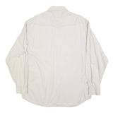 BIG STAR Mens White Shirt M Cotton Blend Button Long Sleeve Casual Pocket