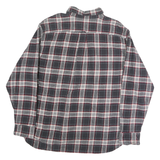 JACHS Mens Black & White Check Shirt 2XL Cotton Blend Long Sleeve Casual Wear