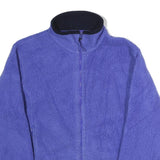 LL BEAN Womens Purple Jacket M Polyester Fleece Casual Outdoor Zip Closure