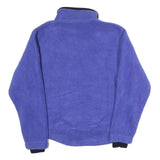 LL BEAN Womens Purple Jacket M Polyester Fleece Casual Outdoor Zip Closure