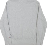 CHAMPION Mens Grey Pullover Hoodie M Classic Logo Cotton Blend
